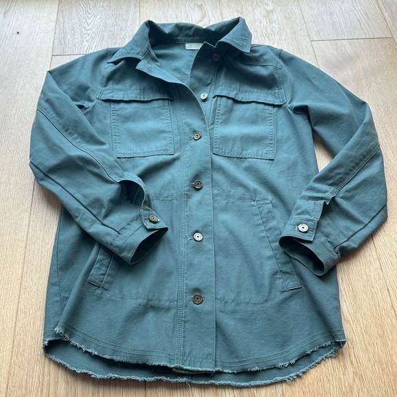 GENTLE FAWN MILITARY GREEN UTILITY SHACKET - XS - Picture 4 of 12
